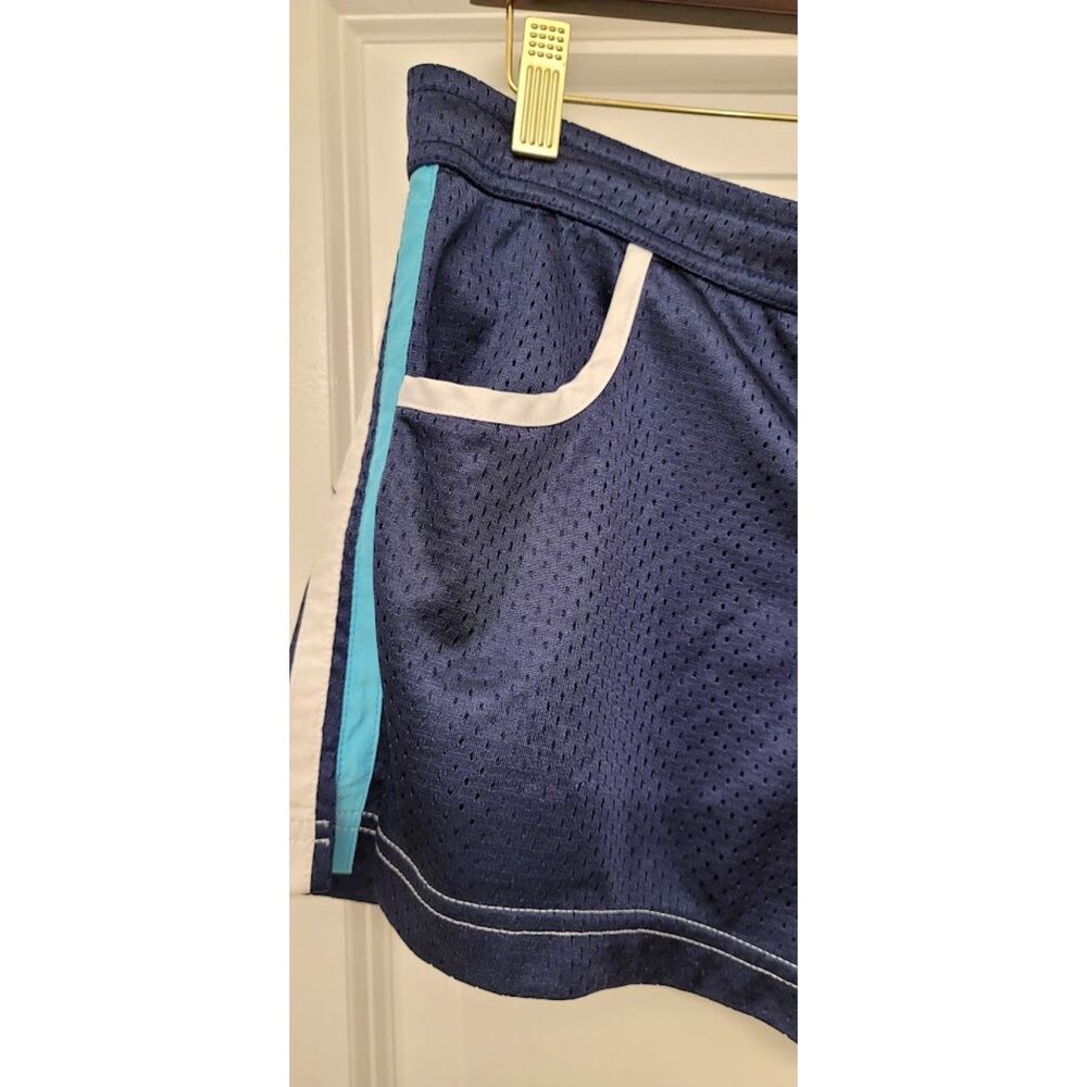Andrew Christian Mesh Gym Shorts Navy White 3" Inseam Gay Circuit Made USA XL - Picture 8 of 8